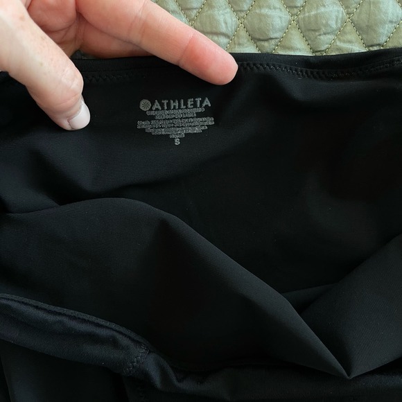 Athleta High Waist Bikini Bottom Size Small Black Swimwear Swimsuit Comfortable - Picture 12 of 15